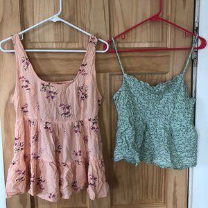 American Eagle Tops - Bundle of 2 Floral Tanks/Camis - Sz M